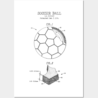 SOCCER BALL patent Posters and Art